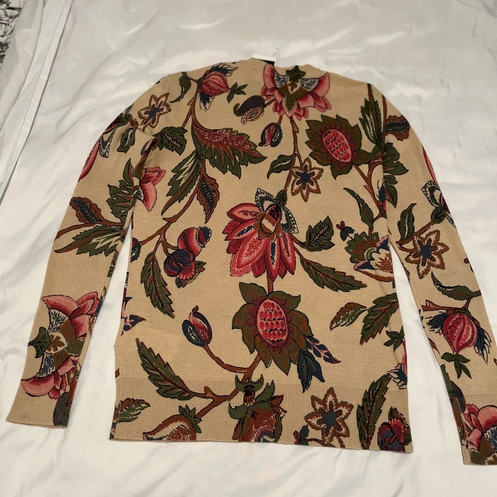 Ralph Lauren Beige Floral Sweater